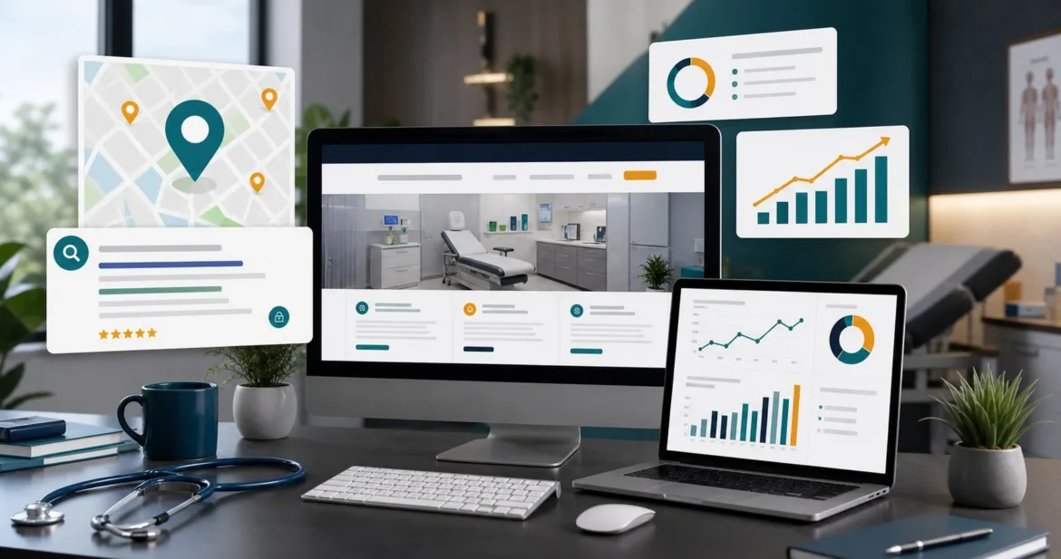 omnibridge-healthcare-seo-medical-practices Healthcare SEO analytics and local search visibility for a medical practice