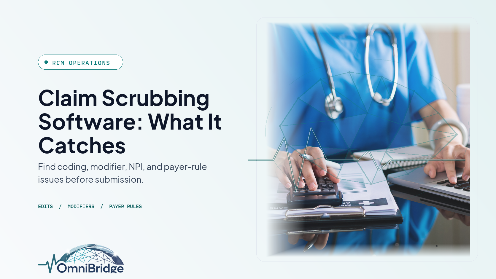Claim scrubbing software — catching billing errors before payer submission