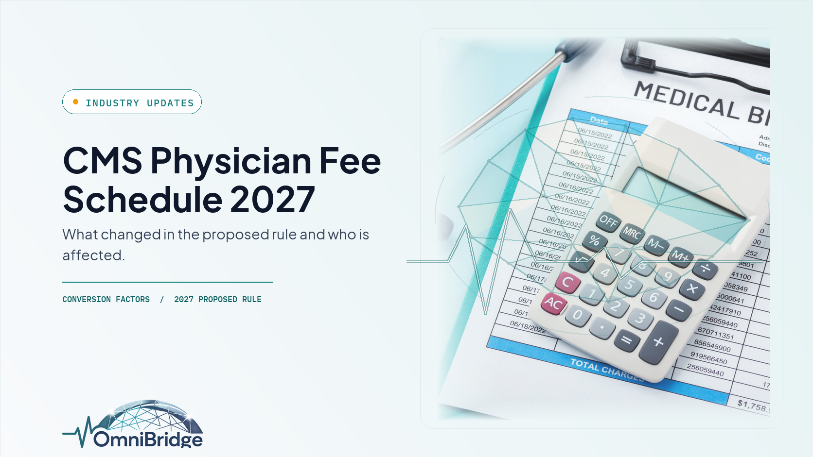CMS Physician Fee Schedule 2027 proposed rule — conversion factor changes for physicians