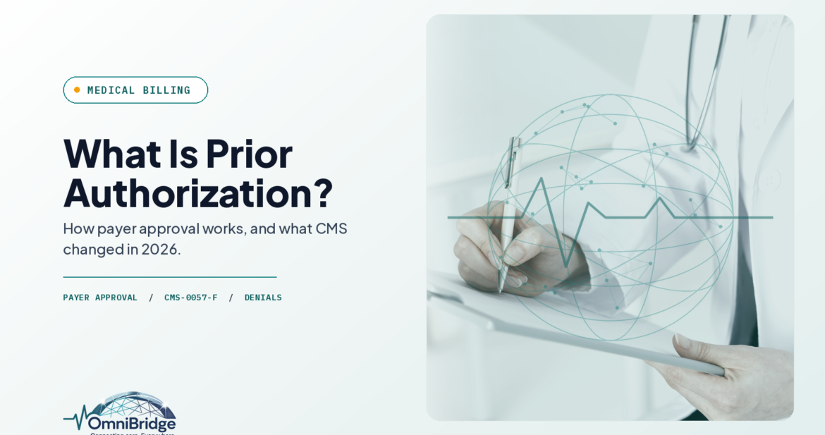 OmniBridge Group featured image for What Is Prior Authorization?: How payer approval works, and what CMS changed in 2026.
