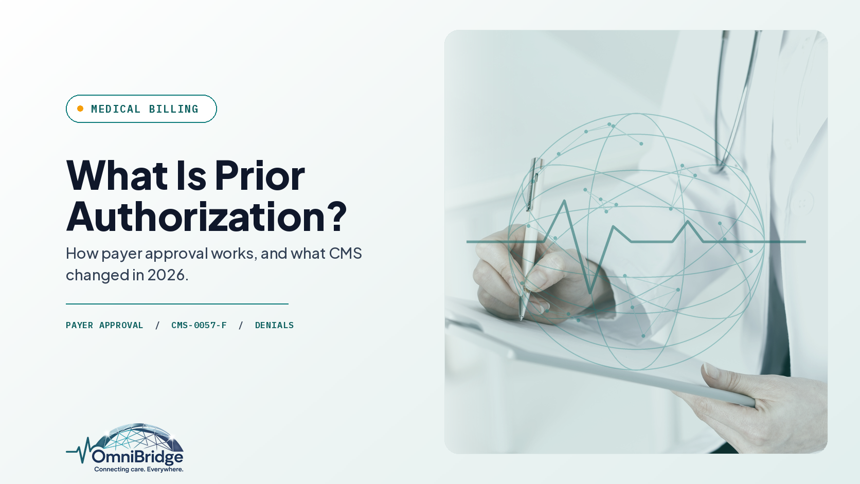 OmniBridge Group featured image for What Is Prior Authorization?: How payer approval works, and what CMS changed in 2026.
